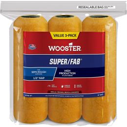 Wooster 9" x 1/2" Nap Super/Fab Roller Cover (3pk)