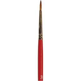Wooster #3 Red Sable Oil Round Artist Brush