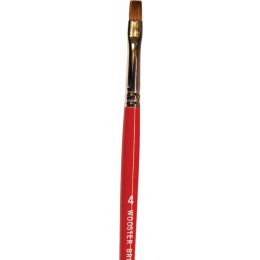 Wooster #4 Red Sable Oil Brights Artist Brush