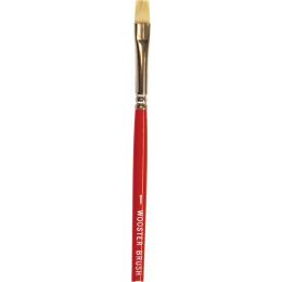 Wooster #1 White Bristle Oil Brights Artist Brush