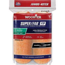 Wooster 4-1/2" Jumbo-Koter Super/Fab FTP 3/4" Mini Roller Cover 2Pk