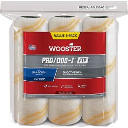 Wooster 9" x 1/2" Nap Pro/Doo-Z FTP Roller Cover (3pk)