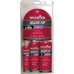 Wooster Silver Tip Soft Paint Brush Variety 3pk (Contains 1 of each 1" 5224, 1-1/2" 5221 & 2" 5222)