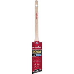 Wooster 1-1/2" Gold Edge Firm Thin Angle Rat Tail Paint Brush