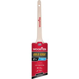 Wooster 2-1/2" Gold Edge Firm Thin Angle Rat Tail Paint Brush