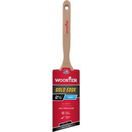 Wooster 2-1/2" Gold Edge Firm Semioval Angle Sash Paint Brush