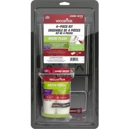 Wooster 4-1/2" x 5/16" Nap Micro Plush Jumbo-Koter Mini Roller Kit (4pc)