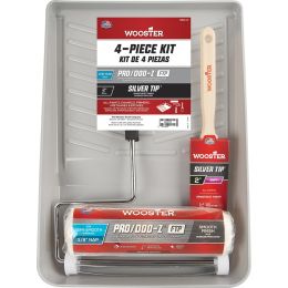 Wooster 9" Pro/Doo-Z FTP Silver Tip Roller Kit (4pc)