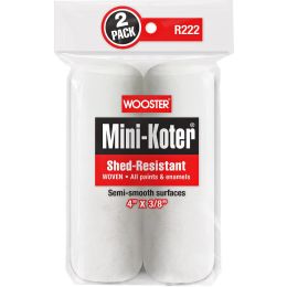 Wooster 4" x 3/8" Mini-Koter Shed-Resistant Mini Roller Cover (2pk)