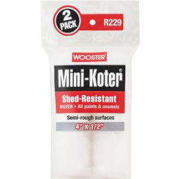 Wooster 4" x 1/2" Mini-Koter Shed-Resistant Mini Roller Cover (2pk)