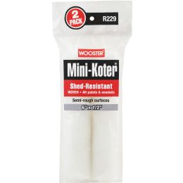 Wooster 6" x 1/2" Mini-Koter Shed-Resistant Mini Roller Cover (2pk)