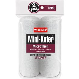 Wooster 4" x 3/8" Nap Mini-Koter Microfiber Mini Roller Cover (2pk)