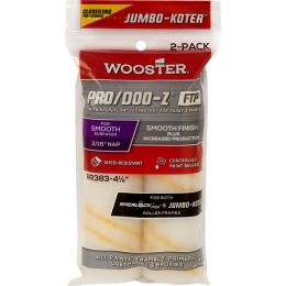 Wooster 4-1/2" x 3/16" Pro/Doo-Z FTP Closed-End Jumbo-Koter Mini Roller (2pk)