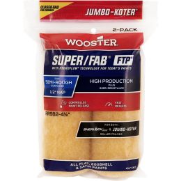 Wooster 4 1/2" x 1/2" Super/Fab FTP Closed-End Jumbo-Koter Roller Cover (2pk)