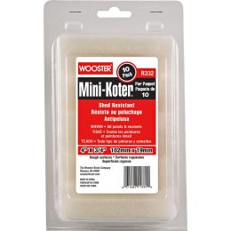 Wooster 4" x 3/4" Nap Shed-Resistant Mini-Koter Roller Cover 10pk
