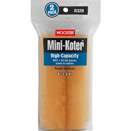 Wooster 6" x 3/4" Nap High-Capacity Mini-Koter Roller Cover 2pk