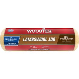Wooster 9" x 1/2" Nap Lambswool 100 Roller Cover