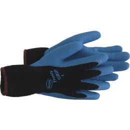 Boss Lrg Frosty Grip Blue Insulated Knit Latex Palm Glove