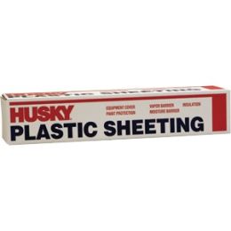 Husky 9' x 100' 4mil Clear Poly Film