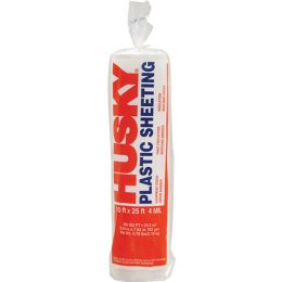 Husky 10' x 25' 4mil Clear Poly Film