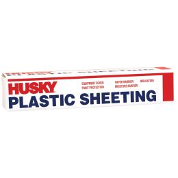 Husky 9' x 400' .7mil Clear Poly Film