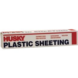 Husky 12' x 100' 4mil Clear Poly Film