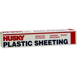 Husky 16' x 100' 6mil Clear Poly Film