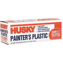 Husky 9' x 400' .31mil High Density Painters Poly Film