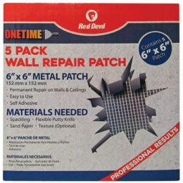 Red Devil 5 pack of 6" x 6" Onetime Wall Patches (5pk)