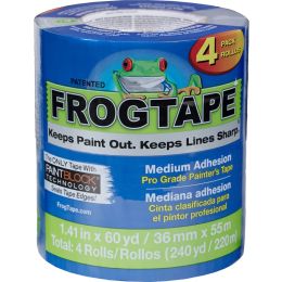 FrogTape 1.41" x 60yd Blue Pro Grade Painter's Tape 4pk