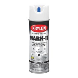 Krylon 15oz APWA White Inverted Marking Contractor Solvent Based Spray