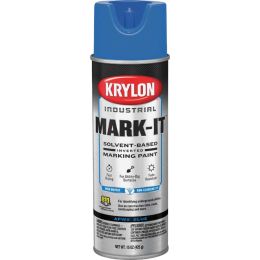 Krylon 15oz APWA Blue Inverted Marking Contractor Solvent Based Spray