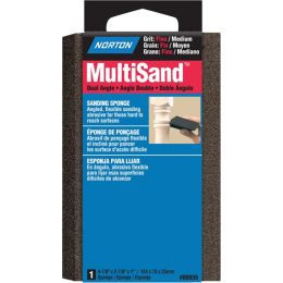 Norton 4-7/8" x 2-7/8" x 1" MultiSand Fine/Medium Dual Angle Sponge