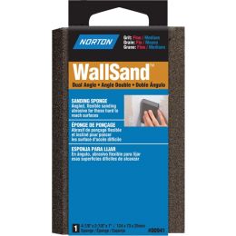 Norton 4-7/8" x 2-7/8" x 1" WallSand Fine/Medium Dual Angle Sponge