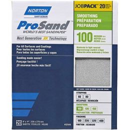 Norton 9" x 11" 100 ProSand Paper Sheets 20Pk
