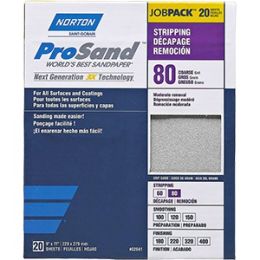 Norton 9" x 11" 80 ProSand Paper Sheets 20Pk