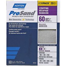 Norton 9" x 11" 60 ProSand Paper Sheets 20Pk