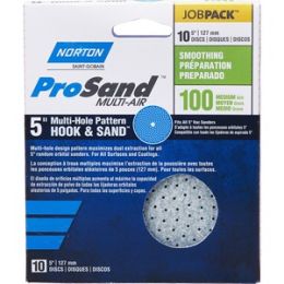 Norton 5" P100C ProSand Multi-Air Cyclonic Paper H&L Vac Disc 10Pk