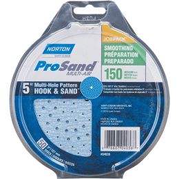 Norton 5" P150B ProSand Multi-Air Cyclonic Paper H&L Vac Disc 50Pk