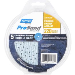 Norton 5" P220B ProSand Multi-Air Cyclonic Paper H&L Vac Disc 50Pk