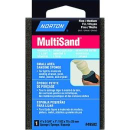 Norton 4" x 2-3/4" x 1" MultiSand Fine/Medium Sponge