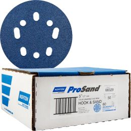 Norton 5" 5 & 8 Hole P60 ProSand Paper H&L UVH Disc 50pk
