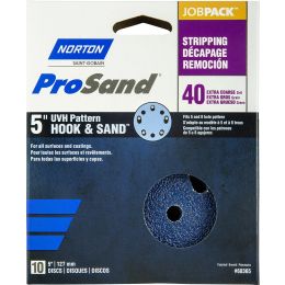Norton 5" 5 & 8 Hole P40 ProSand Paper H&L UVH Disc 10Pk