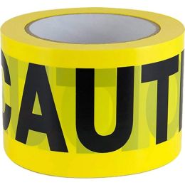 IPG 3" x 300' Barricade Ribbon Yellow Caution Tape