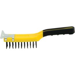 Hyde 4 x 11 Straight Row Wire Brush w/ Scraper
