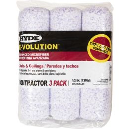 Hyde 9" x 1/2" Nap E-Volution Microfiber Roller Cover (3pk)