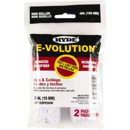 Hyde 4" x 3/8" Nap E-Volution Mini Microfiber Roller Cover (2pk)