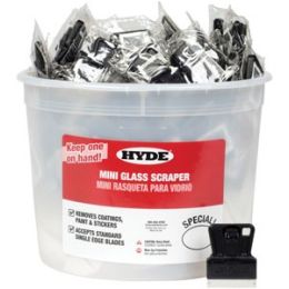 Hyde Mini Glass Scraper Uncarded Bucket (100 per Pack)