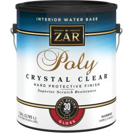 Zar 1gal Gloss Poly Crystal Clear Interior Water-Based Polyurethane