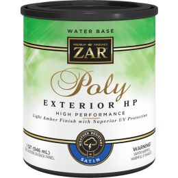 Zar 1Qt SatinPoly High Performance Exterior Water-Based Polyurethane